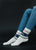 Cream, Blue & Tan Pattern Socks