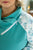 IN STOCK Classic Zoey ZipCowl Sweatshirt - Aqua Floral